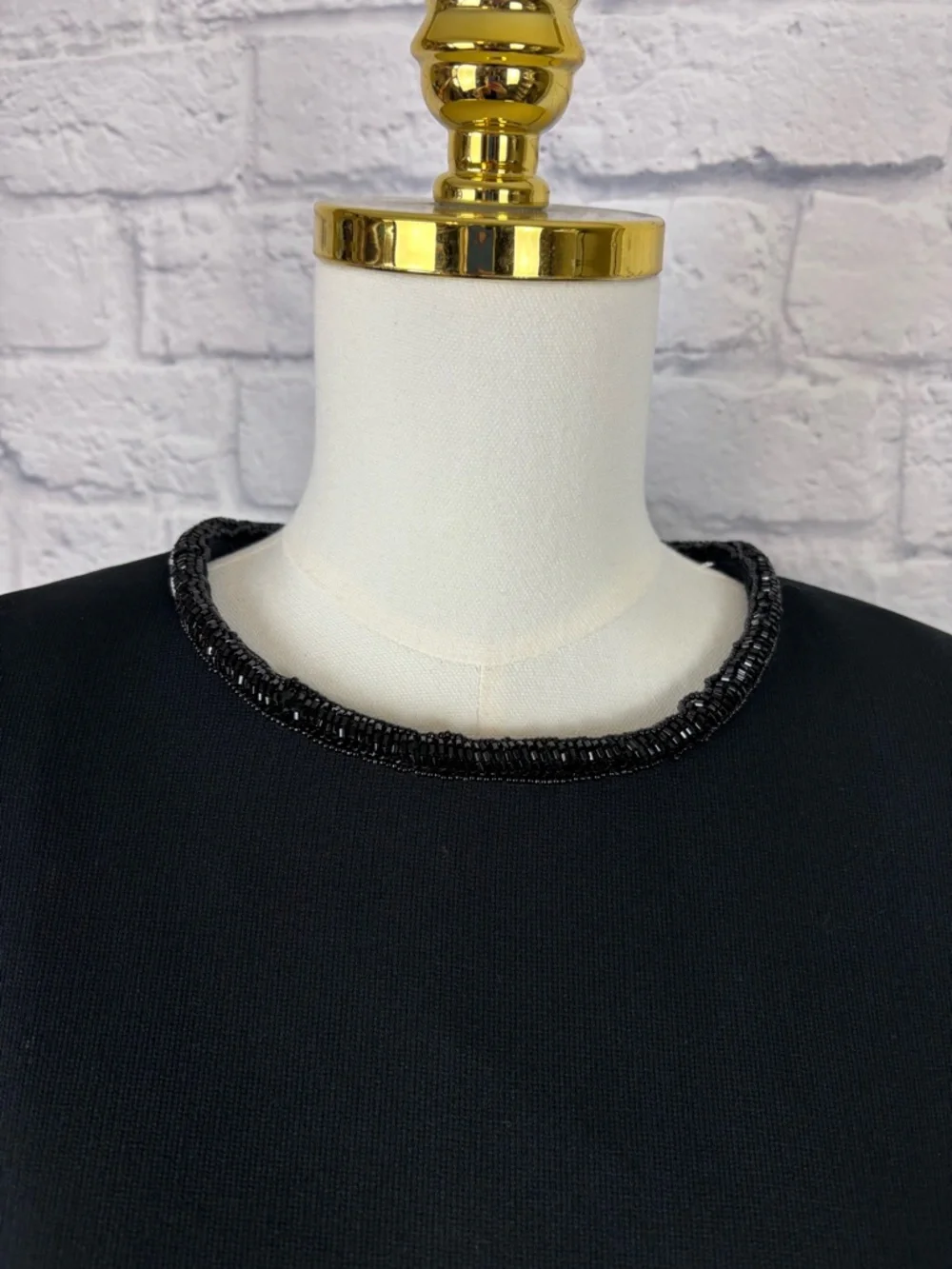 Badgley Mischka shift dress beaded Trim size 14 - Picture 5 of 7